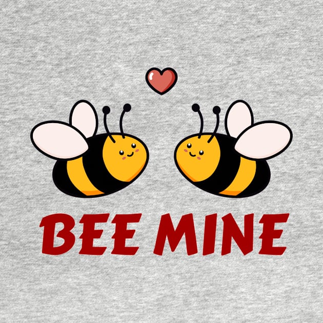 Bee Mine | Be Mine Bees Pun by Allthingspunny